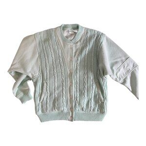 Vintage Pistachio Green Sweatshirt Jacket